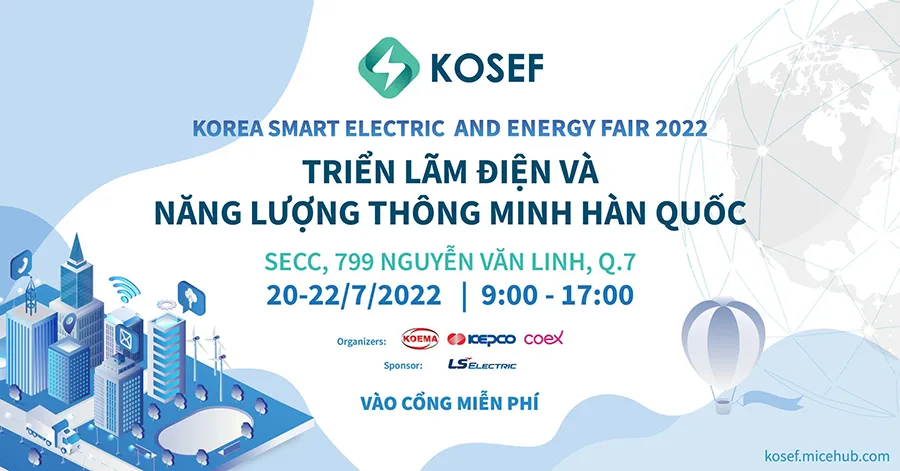 Hơn 1.000 sản phẩm điện và năng lượng tái tạo có mặt ở triển lãm KOSEF 2022