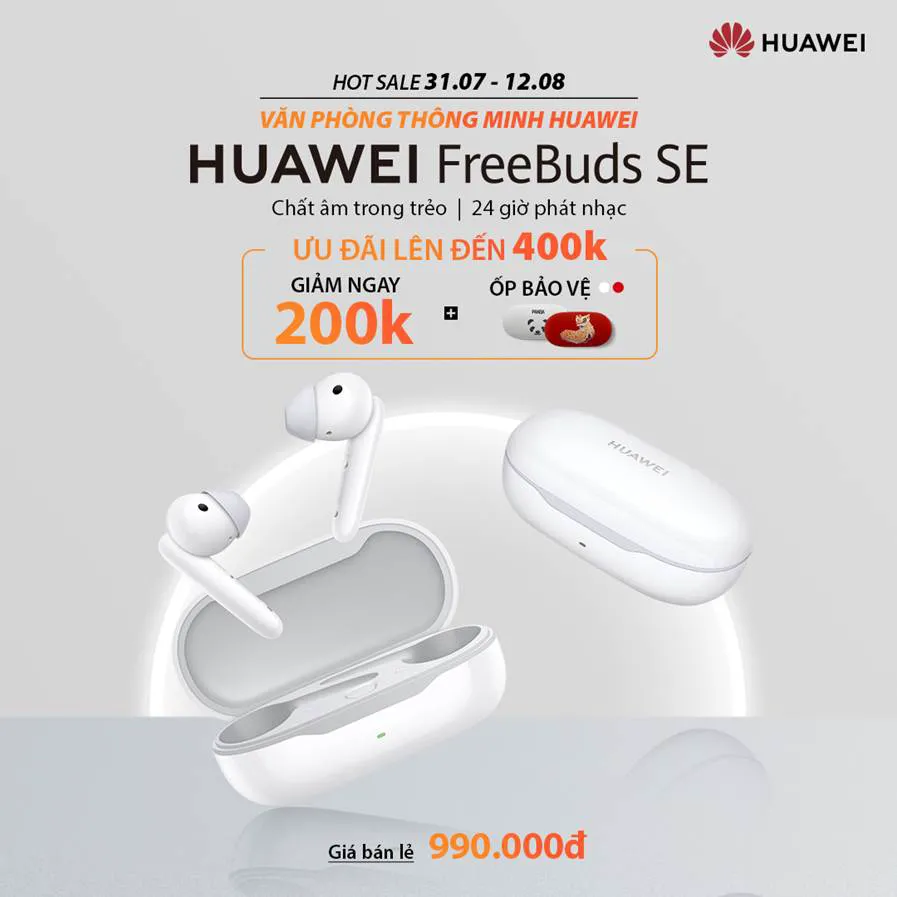 Huawei Freebuds SE ra mắt tại Việt Nam: tập trung vào chất âm, thiết kế, thời lượng pin, giá dưới 1 triệu