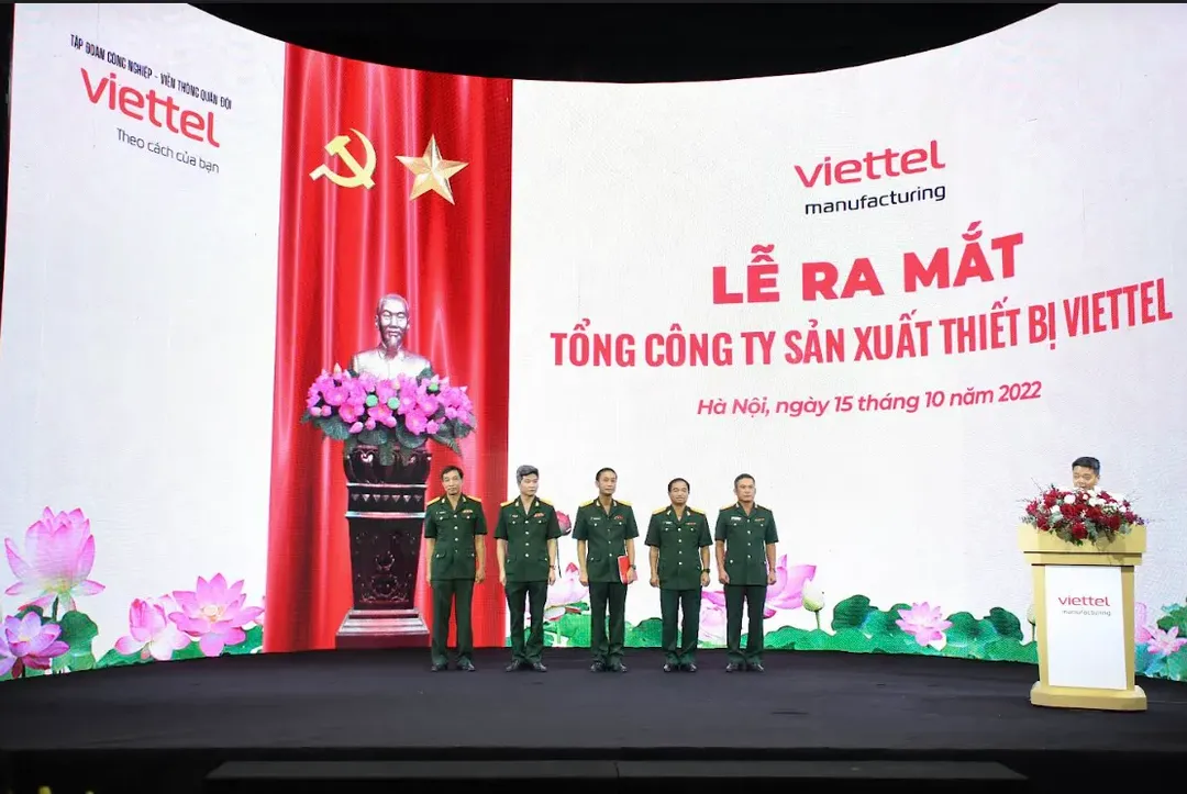 Ra mắt Tổng công ty sản xuất thiết bị Viettel, chuyên sản xuất, cung ứng sản phẩm điện tử công nghệ cao