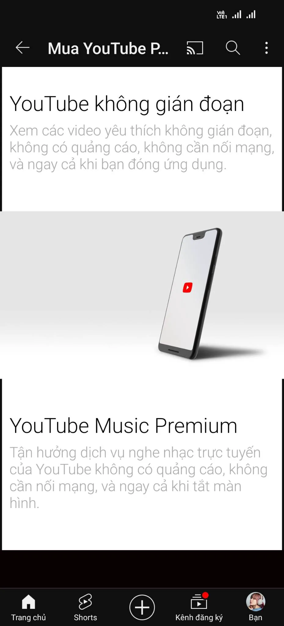 Hướng dẫn mua YouTube Premium tại Việt Nam: chặn quảng cáo YouTube, xem video dưới nền