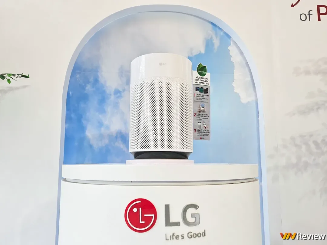 Đánh giá nhanh LG PuriCare 360 Hit: máy lọc không khí rẻ nhất của LG lọc được bụi siêu mịn PM 0.01, có bộ tạo Ion khử khuẩn