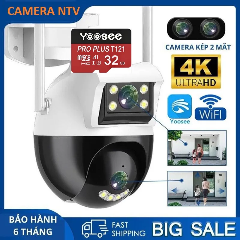 Lazada sale 10/10 sắp diễn ra: sắm ngay camera an ninh Yoosee 4K tích hợp AI, giá rẻ giật mình chỉ từ 400.000 đồng
