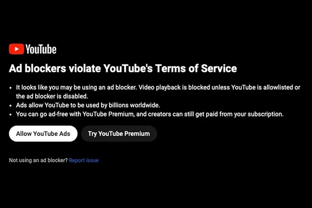 Youtube ngày càng quyết liệt với trình chặn quảng cáo, không mua Premium thì khó sống!