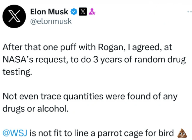Elon Musk nói gì về cáo buộc ông sử dụng ma túy trong thời gian dài?