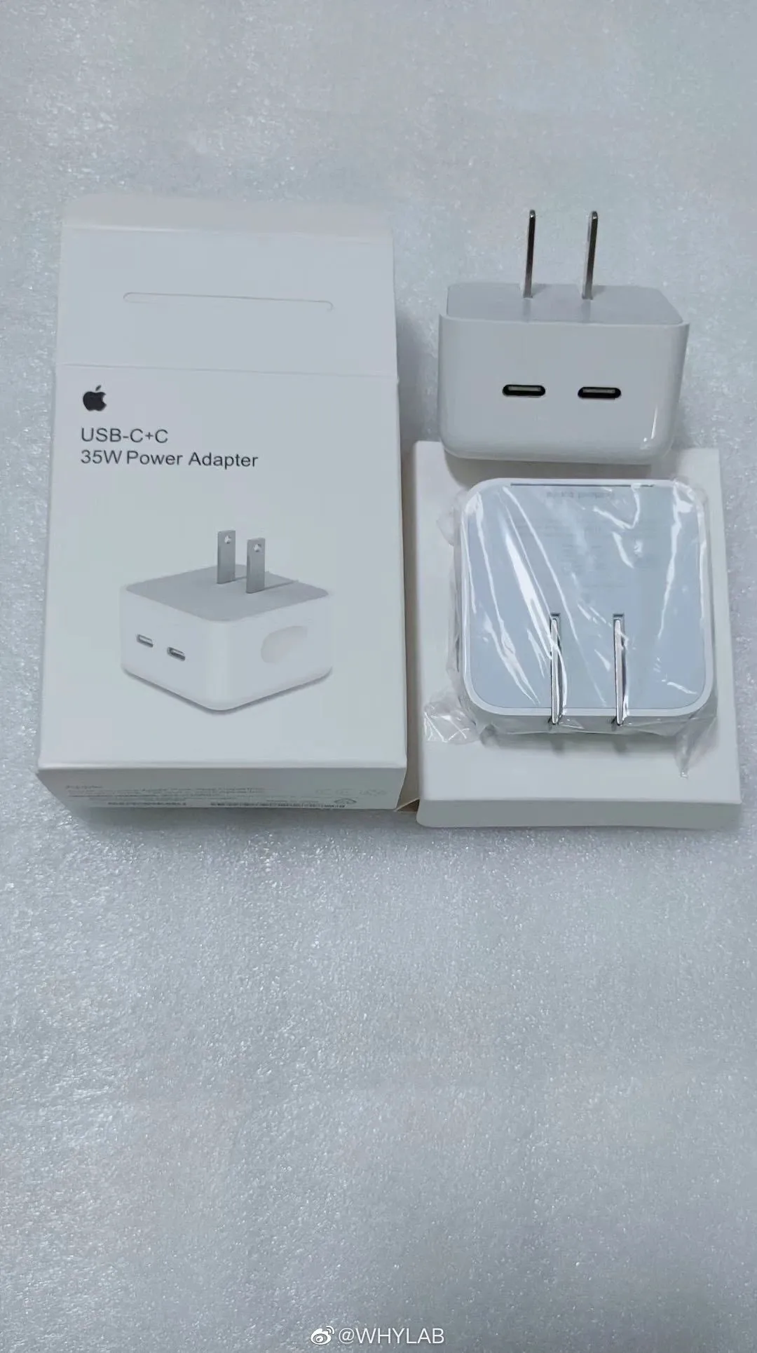 Rò rỉ củ sạc GaN 2 cổng USB-C của Apple, thiết kế tốn diện tích, vẫn dùng dây Lightning