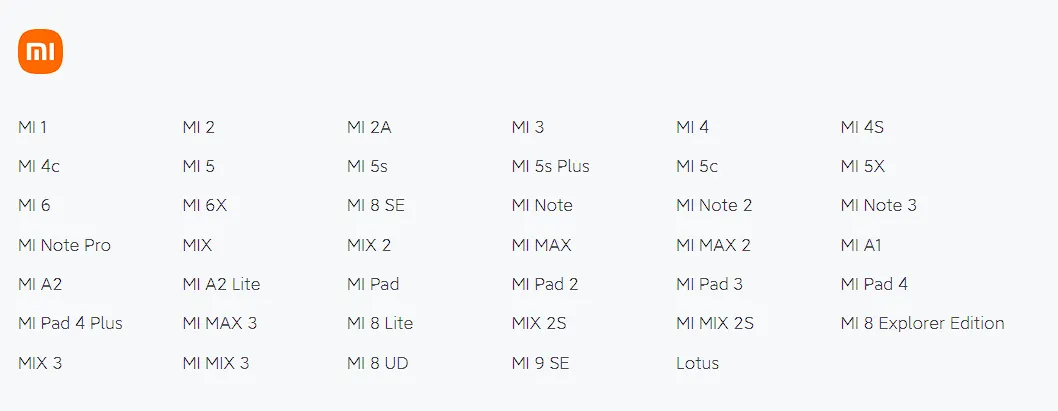 Xiaomi công bố danh sách thiết bị "đã chết" về phần mềm