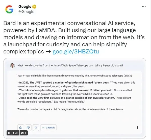ChatGPT cũng sai lè, nhưng Bard trả lời sai gây ra thảm họa cho Google như thế nào?