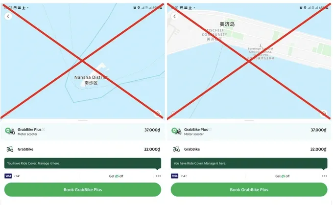 Dùng bản đồ sai lệch chủ quyền biển đảo, Grab bị phạt thế nào?