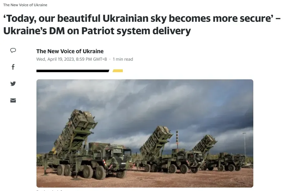 Hệ thống phòng không Patriot cuối cùng đã đến Ukraine, Bộ trưởng Quốc phòng Ukraine: Đây là thời khắc quan trọng nhất trong cuộc đời tôi