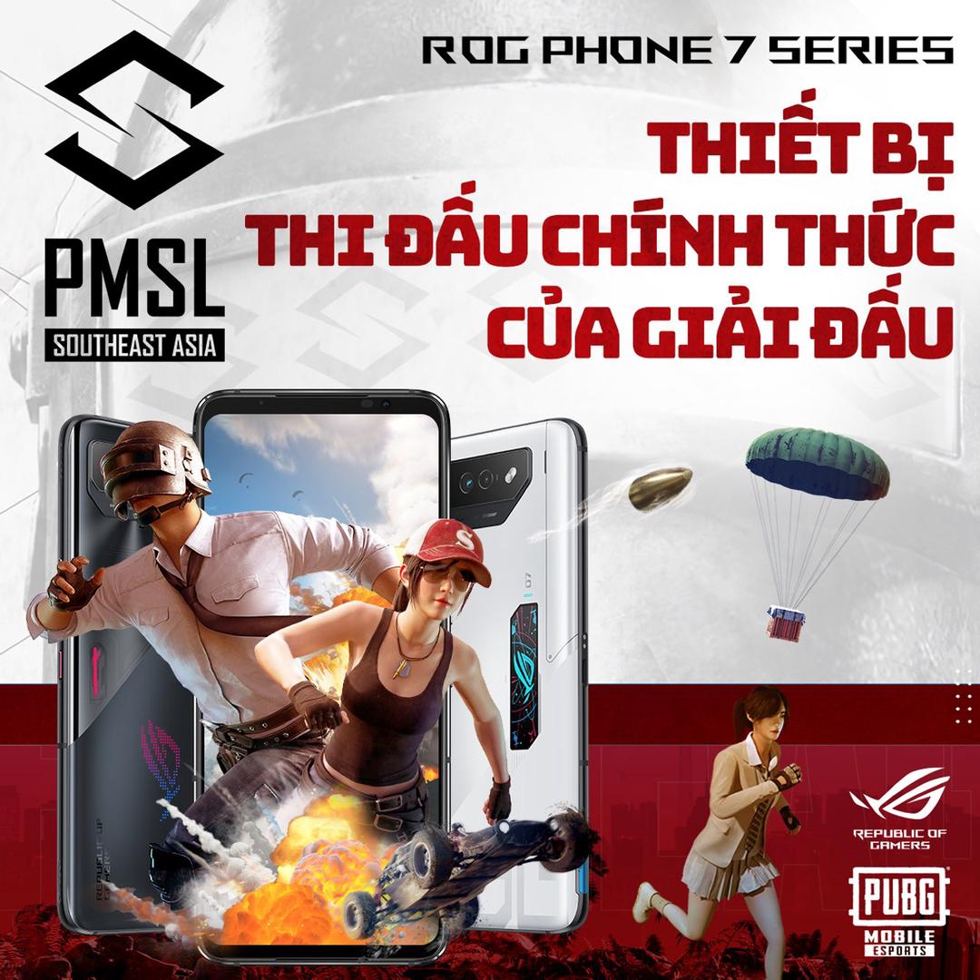 ROG Phone 7 là thiết bị thi đấu chính thức tại giải eSport 2023 PUBG Mobile Super League SEA Fall 