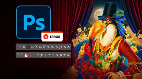 3 cách sữa lỗi bị mất thanh công cụ trong Photoshop đơn giản