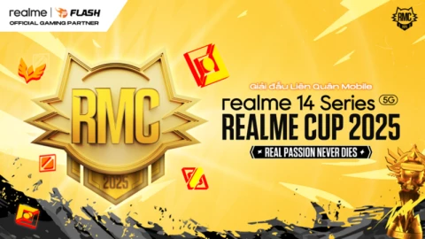 realme công bố giải đấu eSports realme Cup tại Việt Nam, quy tụ 64 đội tuyển tranh tài với tổng giải thưởng lên đến 50 triệu đồng