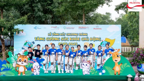 Prudential và sáng kiến "Tăng cường sức khỏe chủ động": Nâng cao nhận thức ứng phó biến đổi khí hậu cho học sinh Việt Nam
