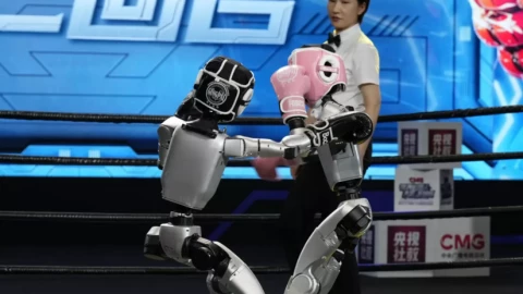 Mời xem video robot hình người Trung Quốc thượng đài tỉ võ