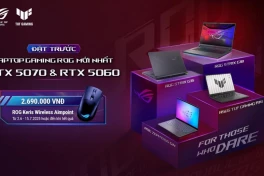 ASUS ROG mở đặt hàng loạt laptop gaming RTX 5070, RTX 5060 tại Việt Nam: Strix G mới, Zephyrus G14, TUF A14 2025, giá từ 45,99 triệu đồng