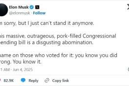 Ván bài lật ngửa, Musk chỉ trích dự luật của Trump là cực kì kinh tởm, đáng ghét