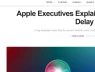Các giám đốc của Apple tiết lộ lý do việc cải tiến Siri bị trì hoãn