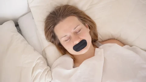 Nghiên cứu cảnh báo những nguy cơ nghiêm trọng của trào lưu dán miệng khi ngủ