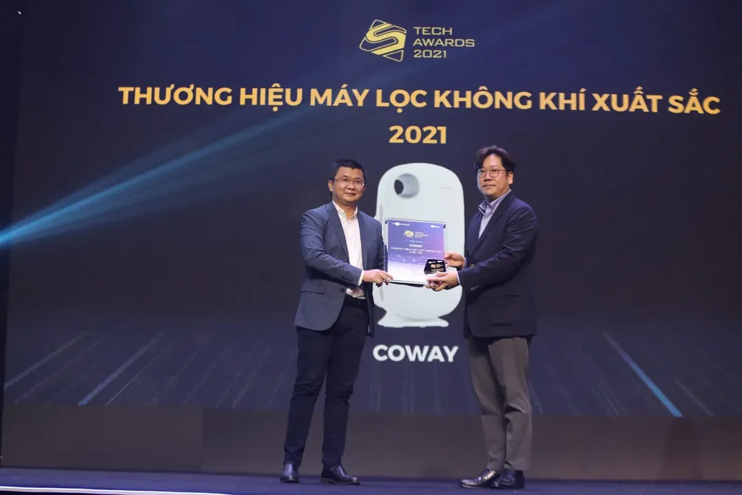 Coway dành giải thưởng “Thương hiệu máy lọc không khí xuất sắc” tại Tech Awards 2021 