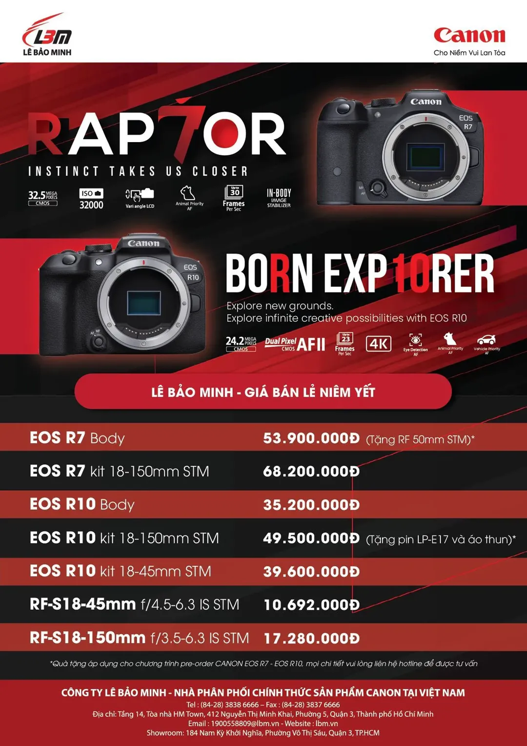 Canon R7 và R10 ra mắt Việt Nam: mirrorless crop APS-C cao cấp, giá từ 35,2 triệu đồng