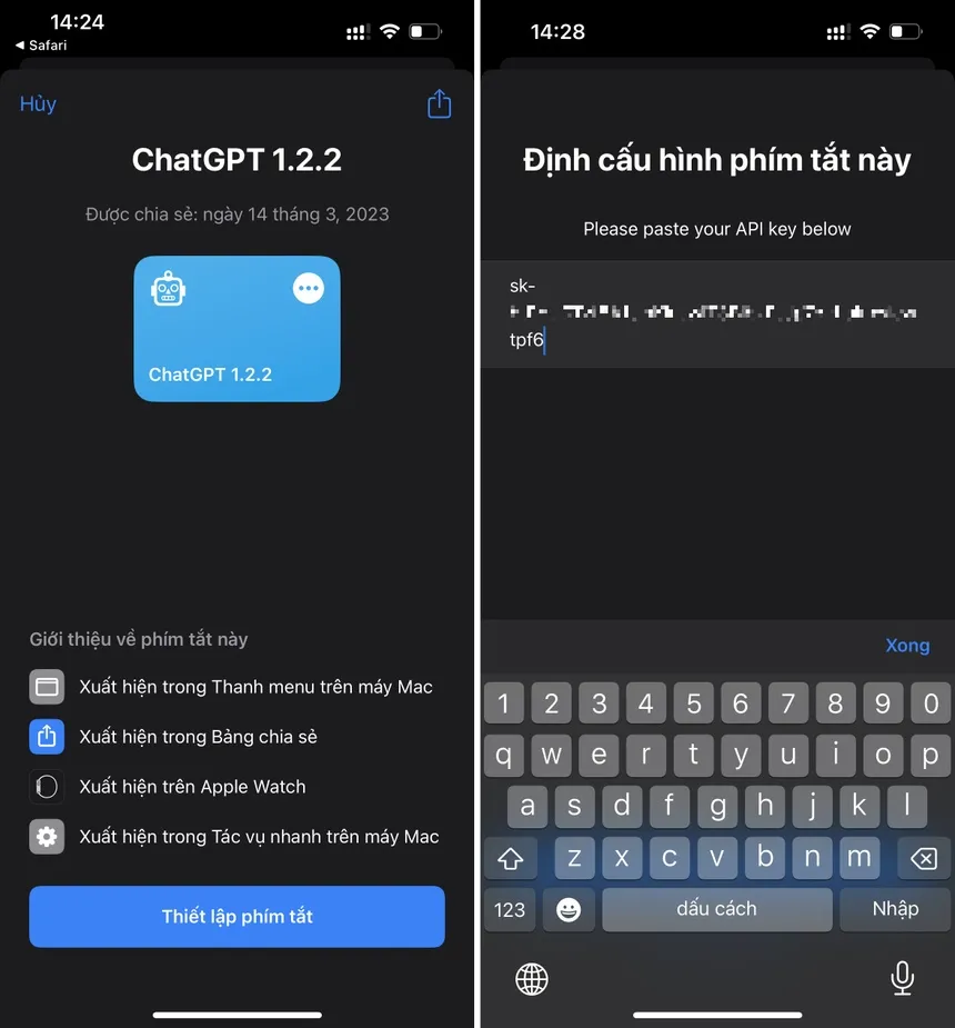 Cách tích hợp ChatGPT vào iPhone