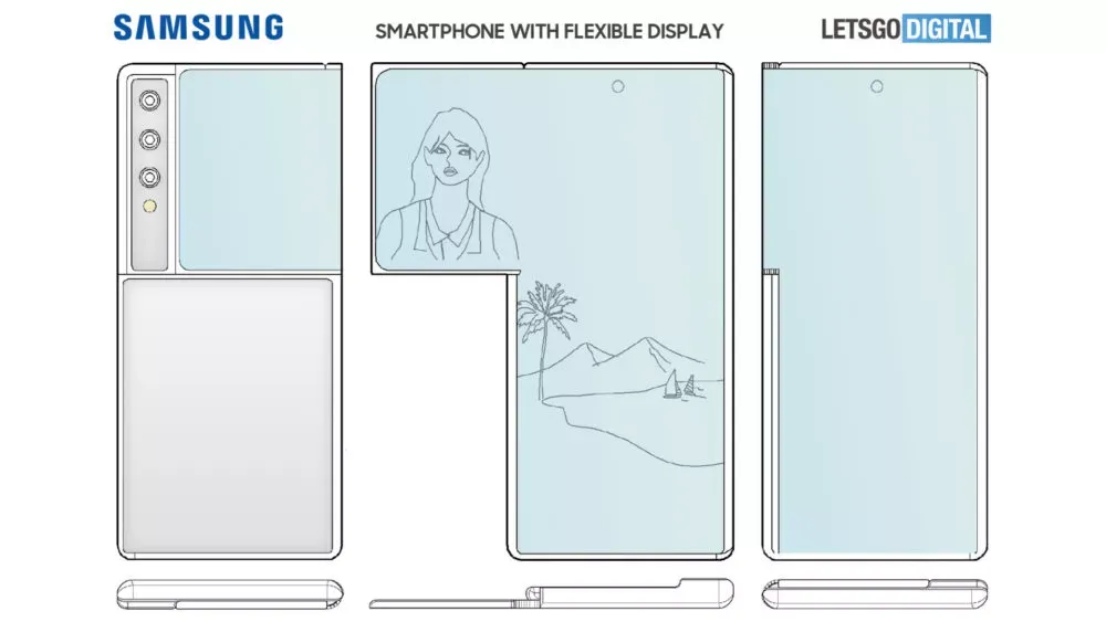 Samsung ôm ấp ý tưởng một chiếc điện thoại có màn hình gập nằm ở cạnh bên cực dị