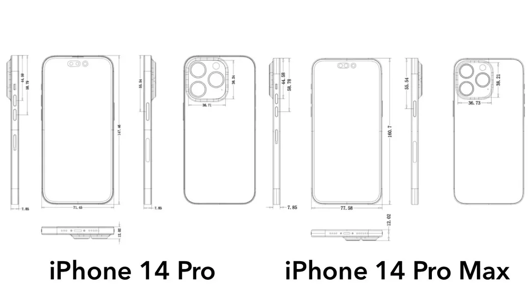 Đây là thiết kế và kích thước chính xác của iPhone 14 Pro