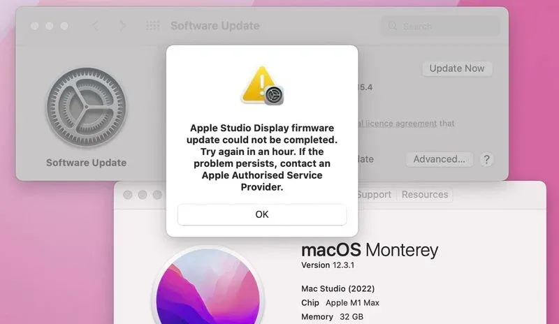 Màn hình Studio Display gặp lỗi khi cập nhật iOS