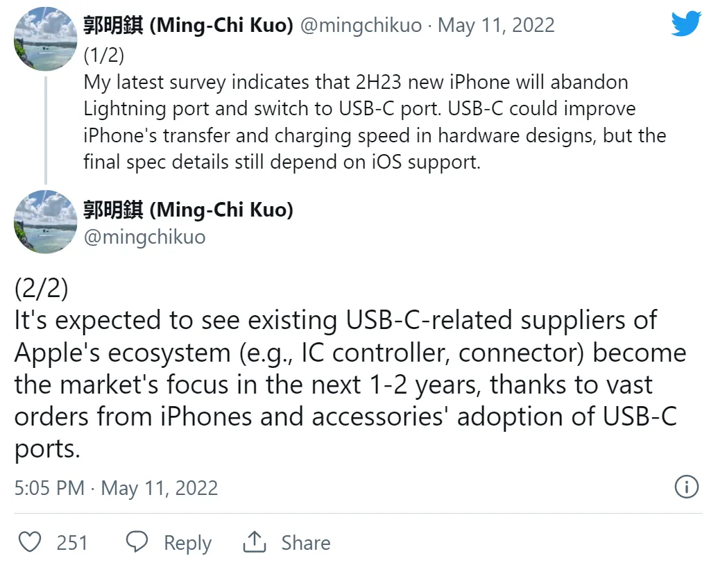 “Ngậm đắng nuốt cay”, Apple đành bỏ cổng Lightning và chuyển sang USB-C cho iPhone từ năm 2023