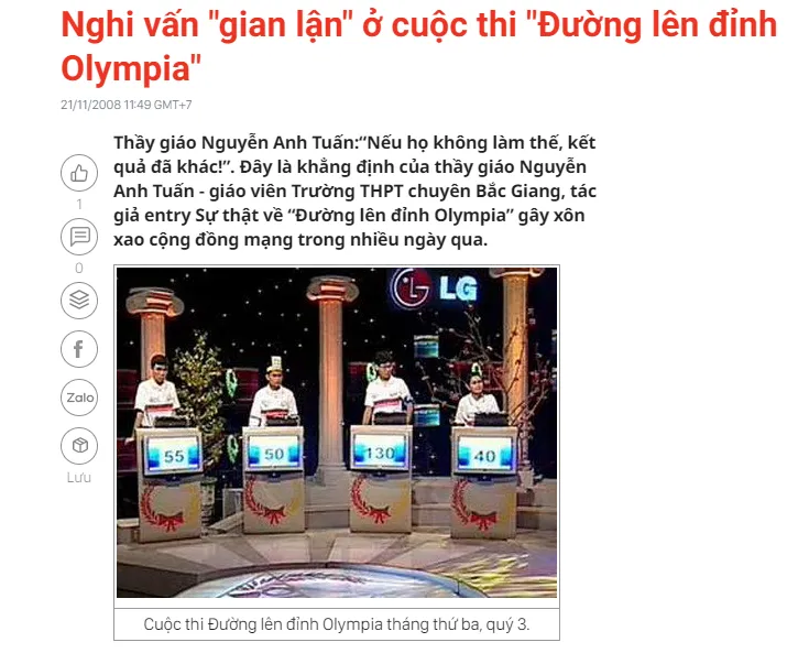 Những sự cố hy hữu nhất tại Olympia: thí sinh từng bật lại cả cố vấn, bốc thăm để chọn quán quân tuần, chung kết với 5 thí sinh