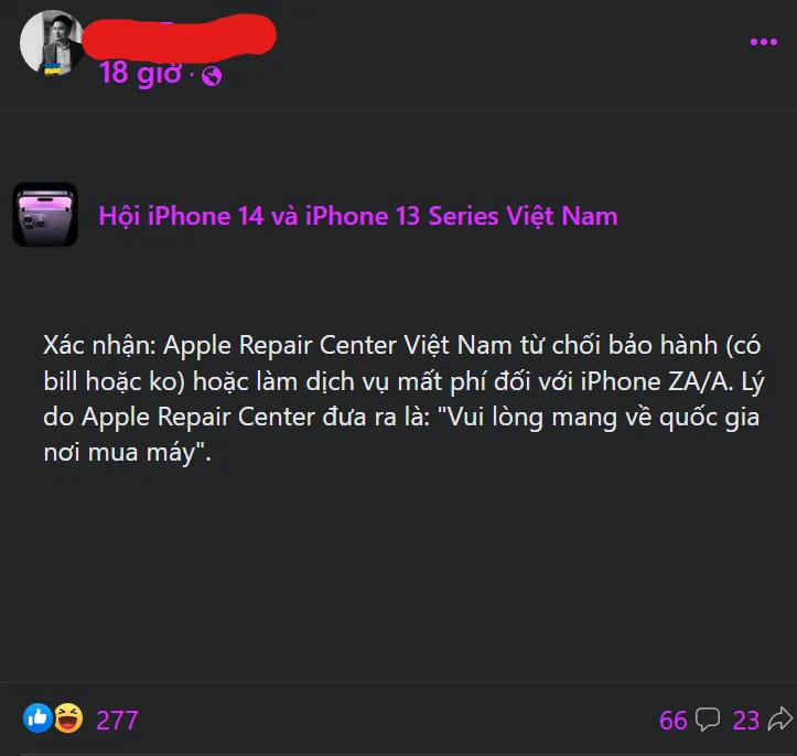 80% iPhone xách tay 2 SIM bị Apple từ chối bảo hành tại Việt Nam 
