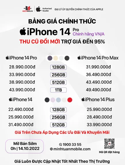 Hơn 39.000 người đăng ký thông tin mua iPhone 14 Series tại Minh Tuấn Mobile