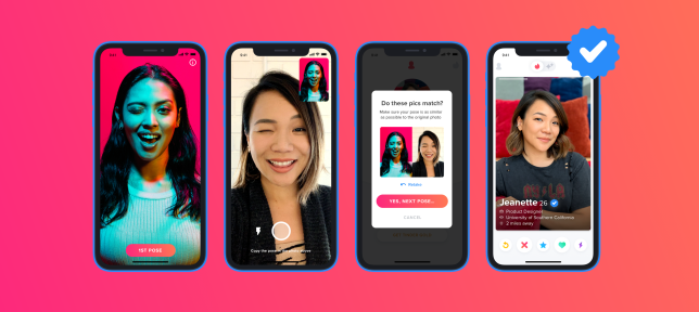 Tinder ra mắt tính năng Xác minh ảnh bằng Video Selfie, cho phép thành viên chỉ trò chuyện với tài khoản đã xác minh