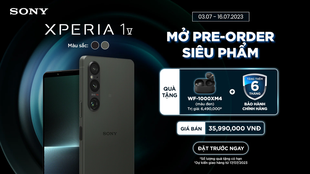 Sony bán Xperia 1 V ở Việt Nam với cái giá đắt hơn cả iPhone 14 Pro Max, Galaxy S23 Ultra