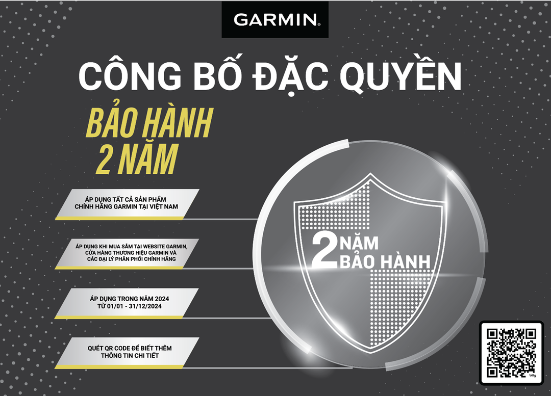 Garmin chính thức tăng gấp đôi thời hạn bảo hành sản phẩm cho người dùng Việt Nam