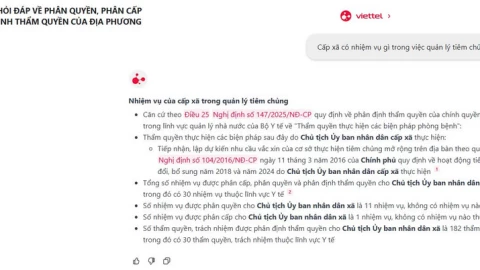 Trợ lý ảo cán bộ công chức: Giải pháp tra cứu thẩm quyền tức thì cho chính quyền 2 cấp