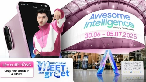 Samsung trình làng phiên bản Galaxy A56 5G màu hồng mới tại Việt Nam, tiếp tục “bắt tay” cùng HIEUTHUHAI khuấy động mùa hè