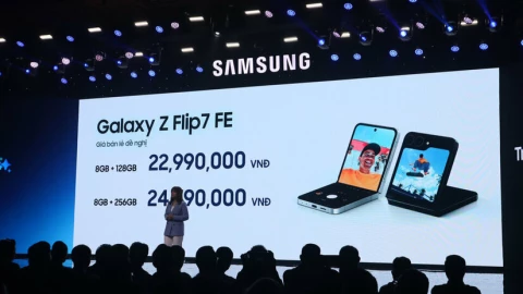 Giá bán chính thức của Galaxy Z Fold 7, Z Flip 7 và Z Flip FE tại Việt Nam, khởi điểm từ 22,99 triệu đồng