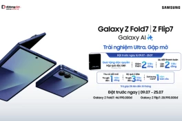 Đặt trước Galaxy Z Fold7 | Z Flip7 tại Di Động Việt: “Lật gập trúng quà” với tổng giá trị giải thưởng đến 100 triệu đồng