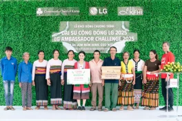 LG khởi động chương trình đại sứ Cộng đồng LG 2025 tại Vườn Quốc gia Bến En, tỉnh Thanh Hóa: Trồng Lim xanh, tặng nhà nuôi ong cho người dân