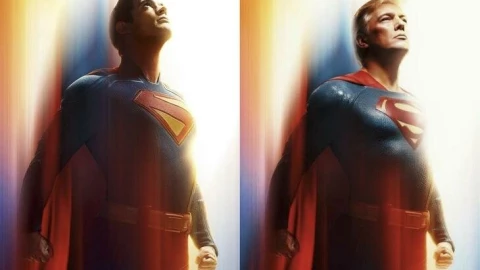 Nhà Trắng chế ảnh ông Trump thành Superman, dân mạng gợi ý ngay: "vậy Elon Musk sẽ là Lex Luthor"