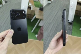 Lộ ảnh thực tế mô hình iPhone 17 Pro: xác nhận camera ngang, logo dời vị trí, quay về khung nhôm