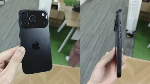 Lộ ảnh thực tế mô hình iPhone 17 Pro: xác nhận camera ngang, logo dời vị trí, quay về khung nhôm