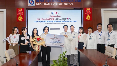 LG Việt Nam tặng loạt điều hòa không khí cho Bệnh viện Nhân dân Gia Định