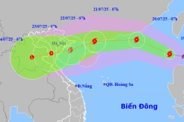Bão Wipha dự báo mạnh cấp 11, 12 vào biển Đông, hướng tới Quảng Ninh, Hải Phòng