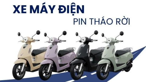 VinFast ra mắt xe máy điện mới Evo Grand và Evo Grand Lite: 2 pin tháo rời, đi được 262km, giá từ 18 triệu đồng