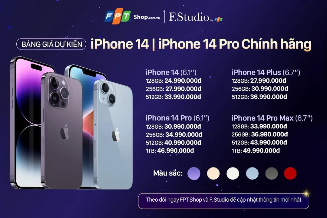 iPhone 14 chính hãng sẽ lên kệ ở Việt Nam sớm hơn thường lệ, FPT Shop lên lịch giao máy ngay trong đêm