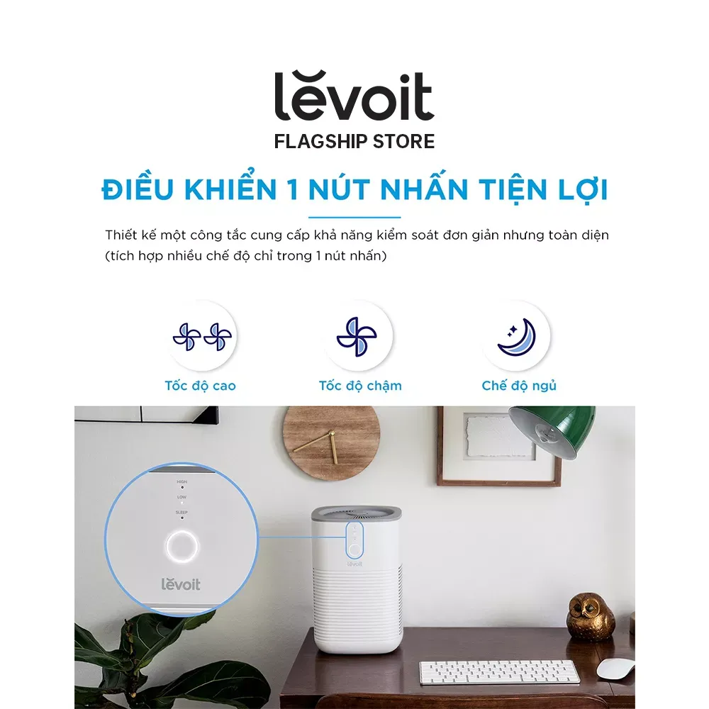 Máy lọc không khí Levoit xả hàng chỉ còn 900k, deal ngon đấy