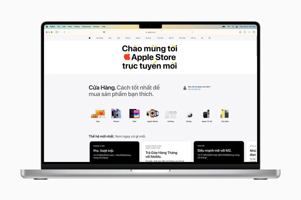 Apple ra mắt Apple Store trực tuyến tại Việt Nam, có nhiều thứ không có ở cửa hàng bán lẻ truyền thống