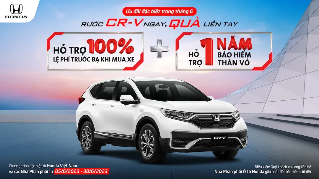 Honda tung loạt chương trình ưu đãi cho Honda CR-V